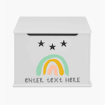 Load image into Gallery viewer, Personalised Rainbow Design Toy Box
