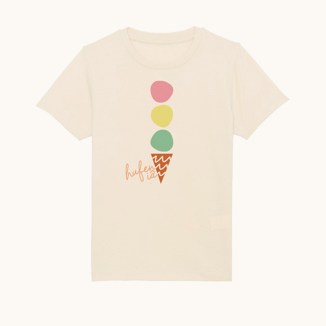 Personalised Ice Cream // Hufen Iâ Short Sleeve T-Shirt