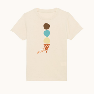 Personalised Ice Cream // Hufen Iâ Short Sleeve T-Shirt