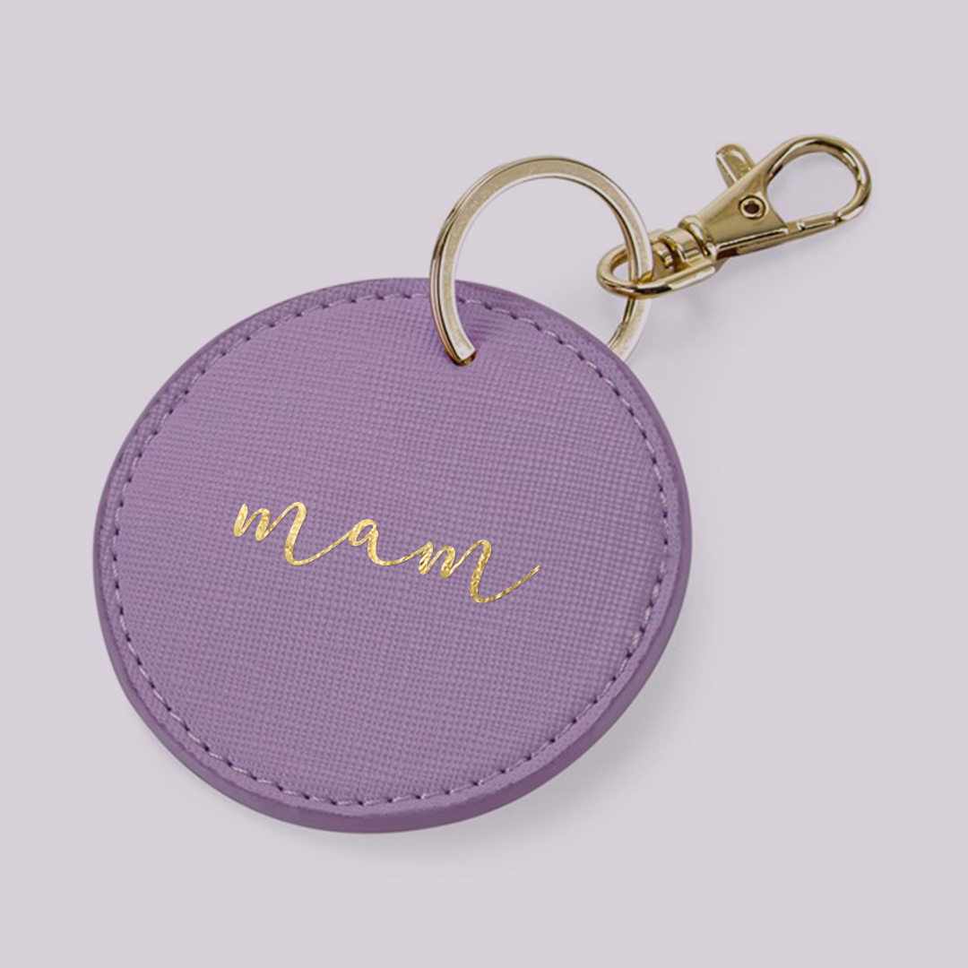 Personalised Round Keyring