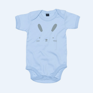 Personalised Bunny Short Sleeve Bodysuit