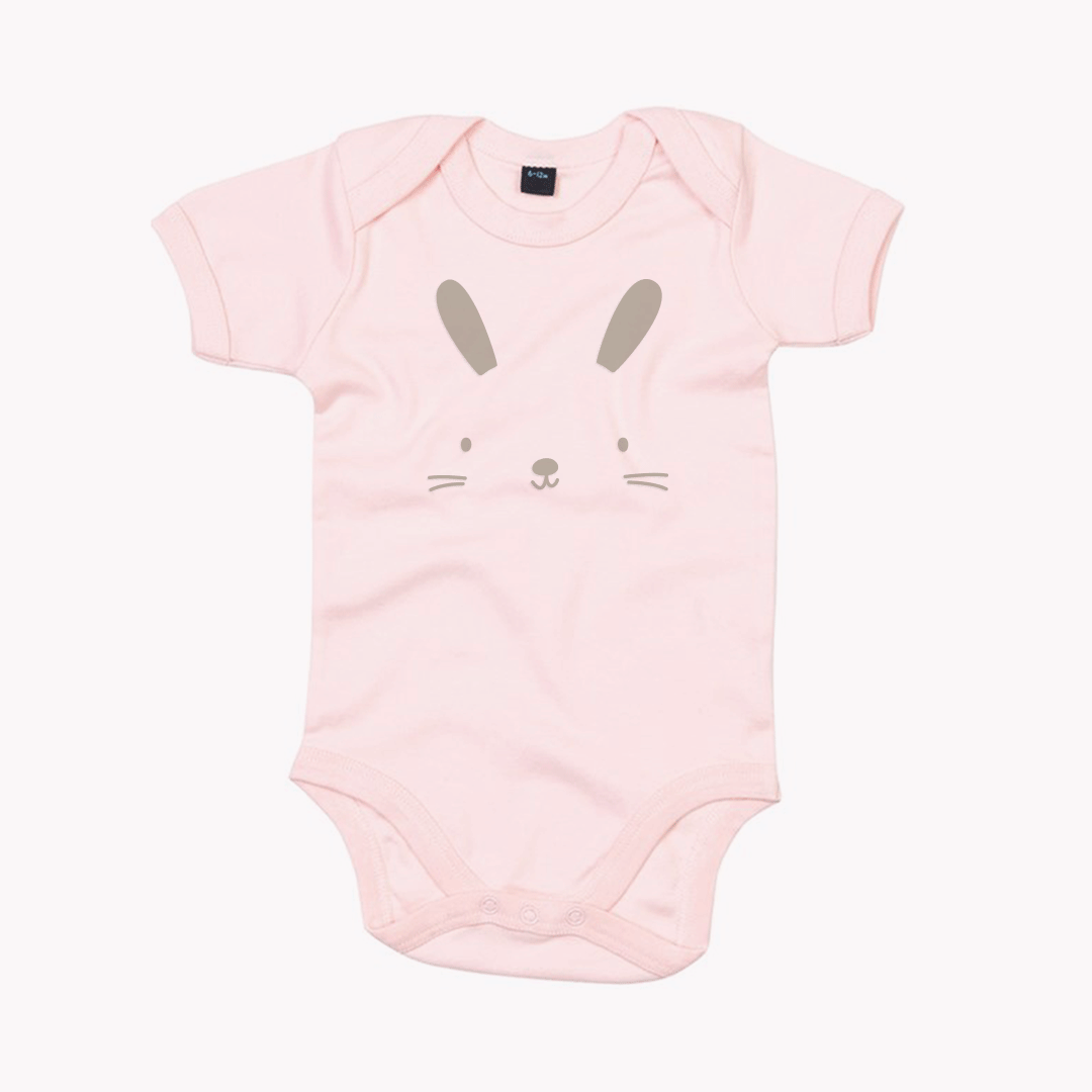 Personalised Bunny Short Sleeve Bodysuit