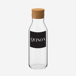 Load image into Gallery viewer, Glass Storage Jar with Cork Stopper, Black Label
