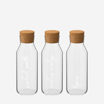 Load image into Gallery viewer, Small Glass Storage Jars with Cork Stoppers, Set of 3
