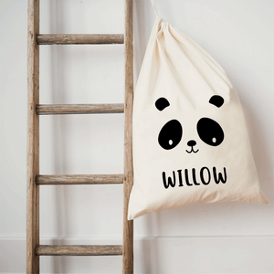 Personalised Panda Toy Sack