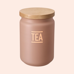 Load image into Gallery viewer, &#39;Tea&#39;, &#39;Coffee&#39;, &#39;Sugar&#39; Storage Jars, Pink, Set of 3
