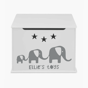 Personalised Elephant Design Toy Box