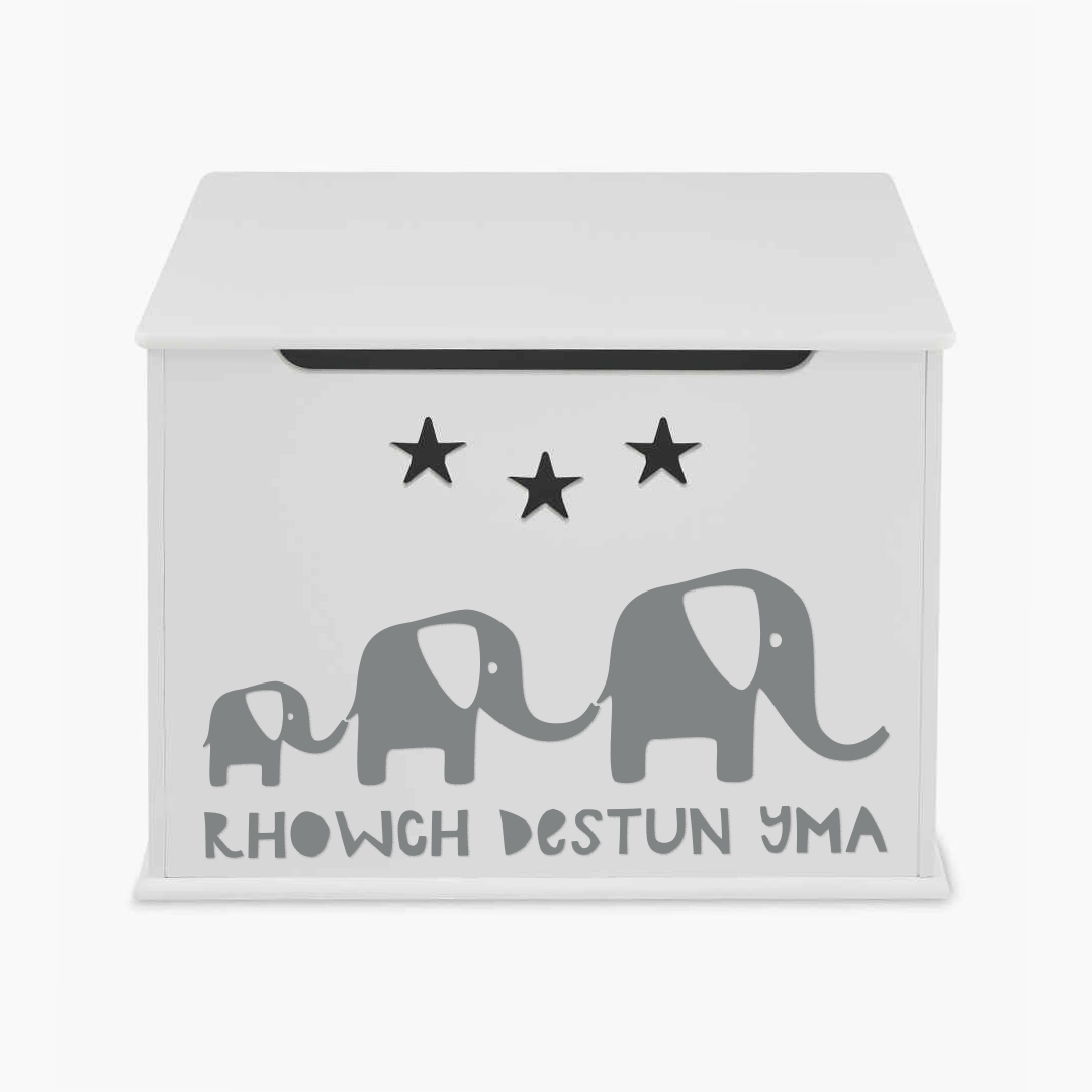 Personalised Elephant Design Toy Box