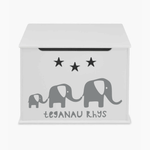 Load image into Gallery viewer, Personalised Elephant Design Toy Box
