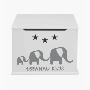 Personalised Elephant Design Toy Box
