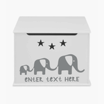Load image into Gallery viewer, Personalised Elephant Design Toy Box
