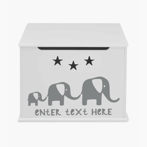 Personalised Elephant Design Toy Box