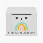 Load image into Gallery viewer, Personalised Rainbow Design Toy Box

