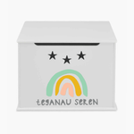 Load image into Gallery viewer, Personalised Rainbow Design Toy Box
